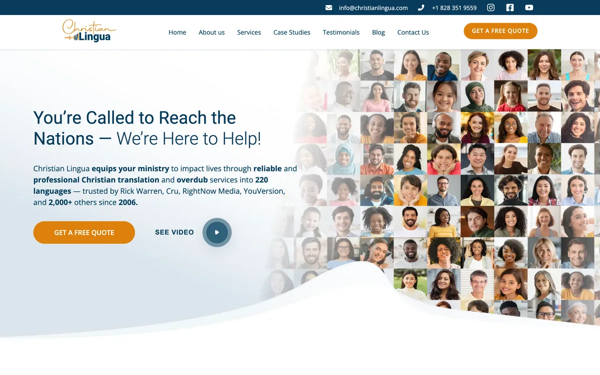 The Christian Lingua website